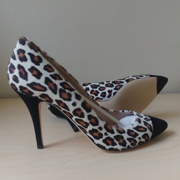 New 🌺 Club Monaco Leopard Print April Heels - Picture 7 of 8